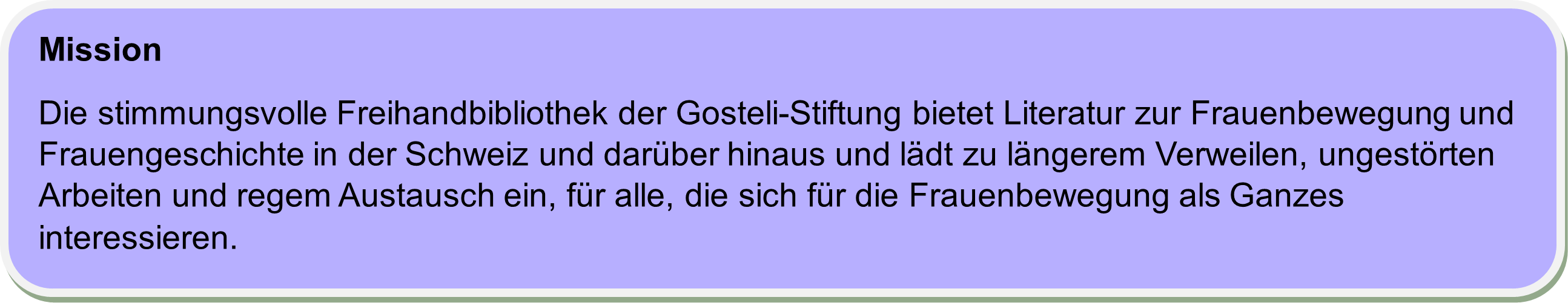 Mission Formulierung der Mission