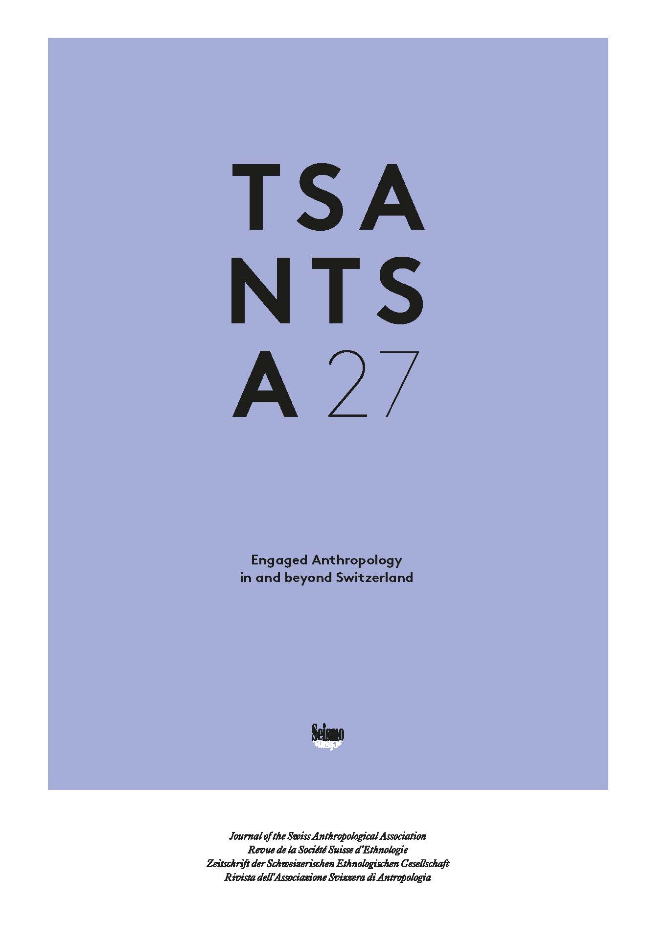 TSANTSA Cover "Engaged Anthropology in and beyond Switzerland"